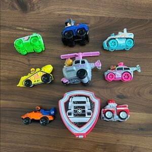 Lot of Paw Patrol Toy Cars